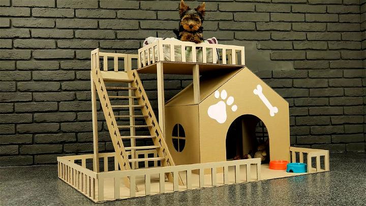 Make a Puppy Dog House From Cardboard