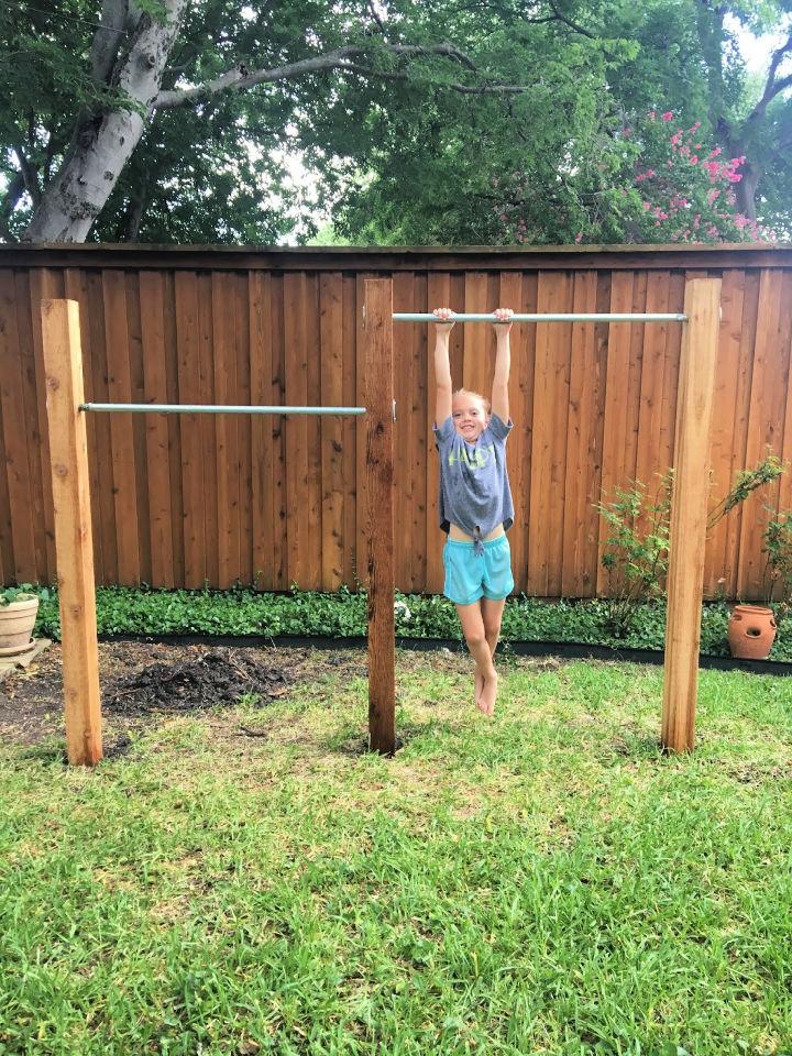 DIY Backyard Jungle Gym Bars
