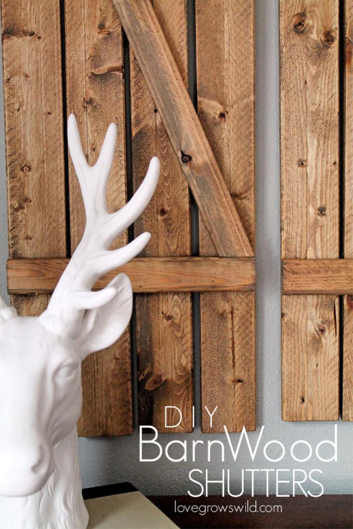 How to Build Barn Wood Shutters