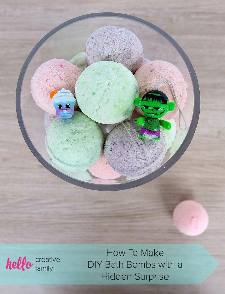How to Make Bath Bombs With A Toy Hidden Inside
