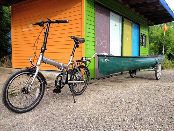 Easy-Peasy DIY Bicycle Canoe Trailer