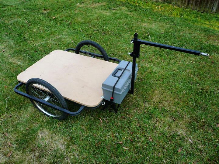 Simple Handmade Bicycle Cargo Trailer