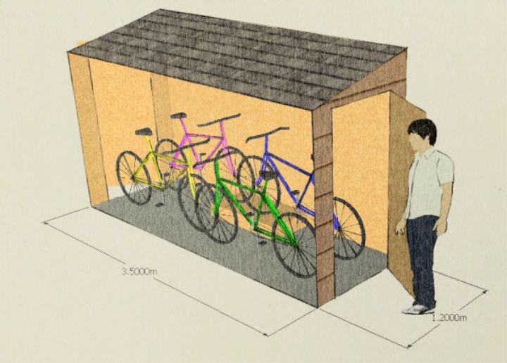 Bicycle Storage Shed Plans