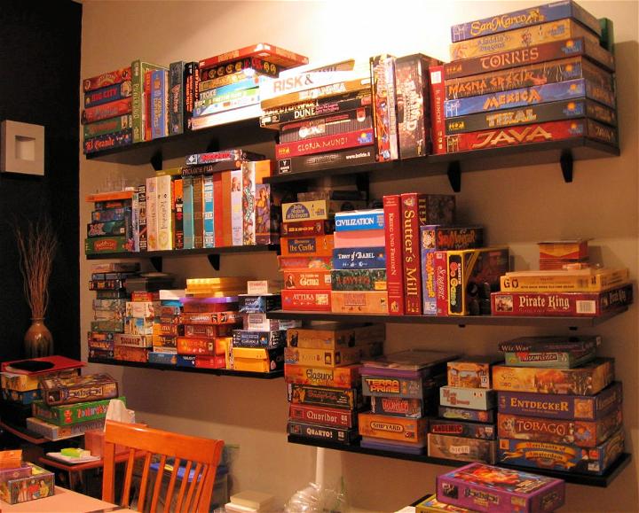 Board Game Storage Bookcase 