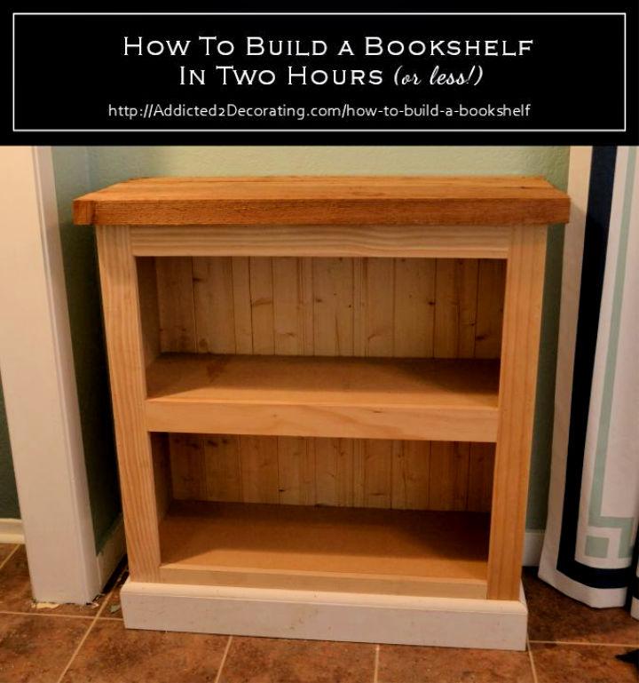 Build a Small Bookshelf In Two Hours