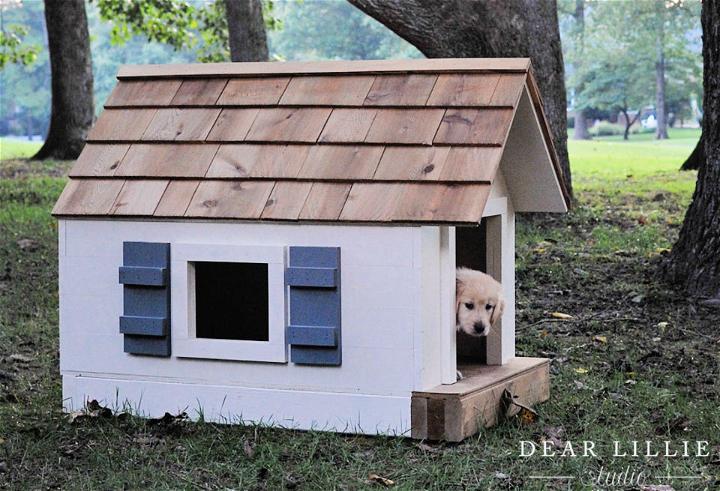 Build a Wooden Dog House Free Plans