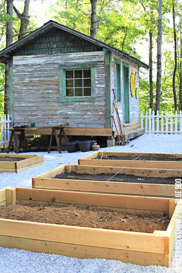 Building Cedar Board Raised Garden Beds
