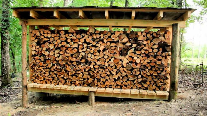 Building an Old Fashioned Firewood Shed
