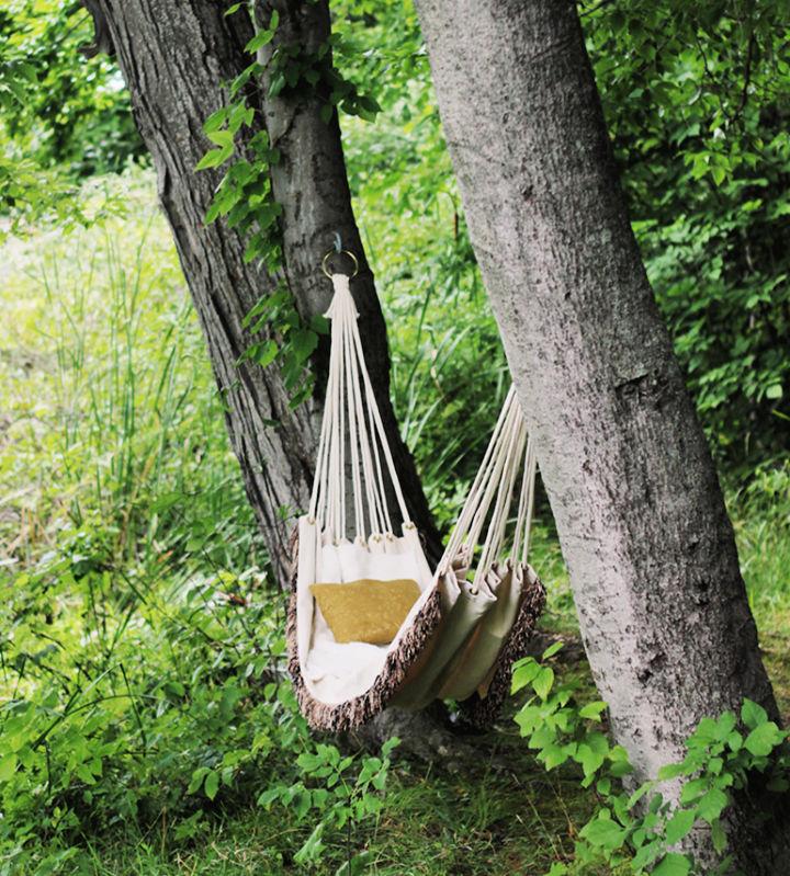 Make a Canvas Drop Cloth Hammock