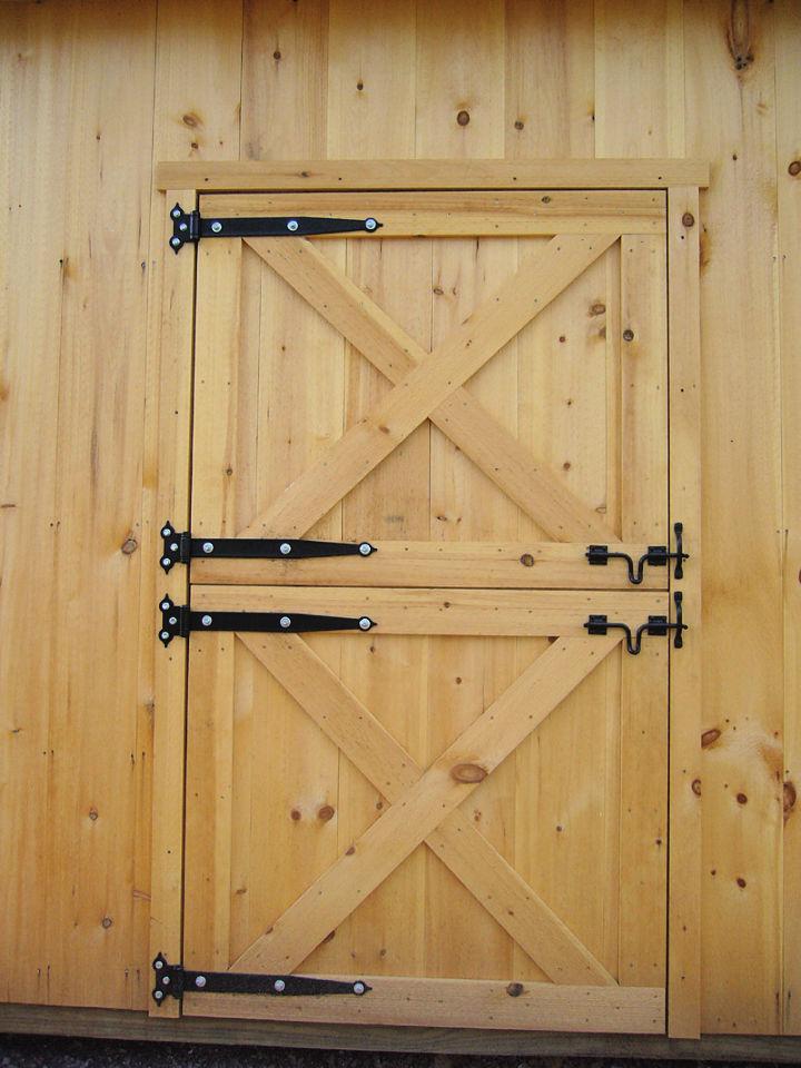 Wooden Barn Shed Door Plan