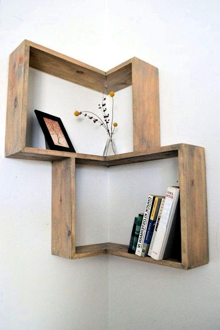 Corner Bookshelves Design