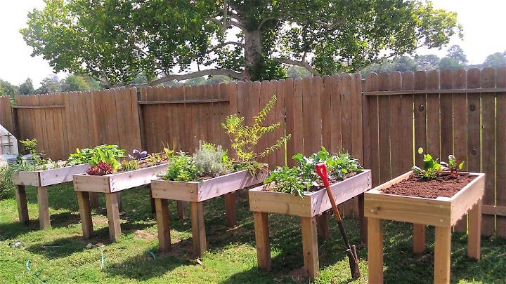Make a Counter Height Raised Garden Bed