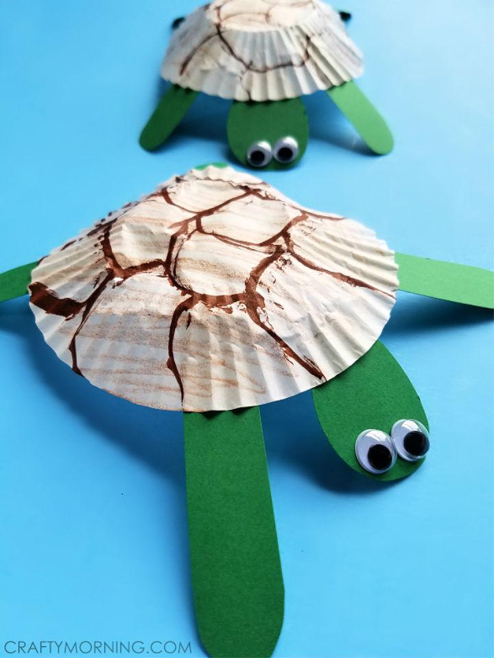 Cupcake Liner Turtle Craft