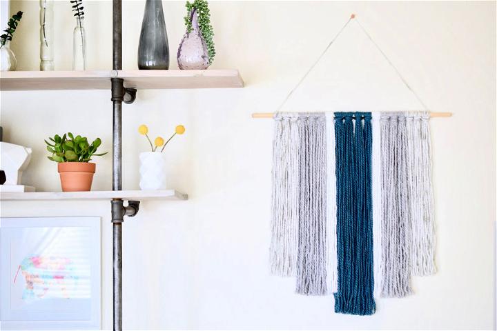 DIY Wall Hanging Yarn Tapestry Tutorial