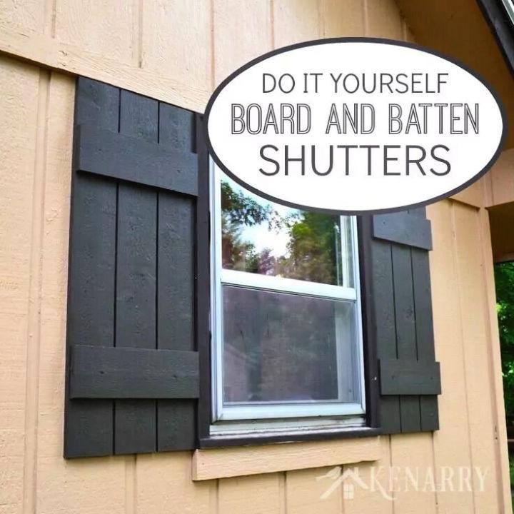 Cheap DIY Board and Batten Shutters