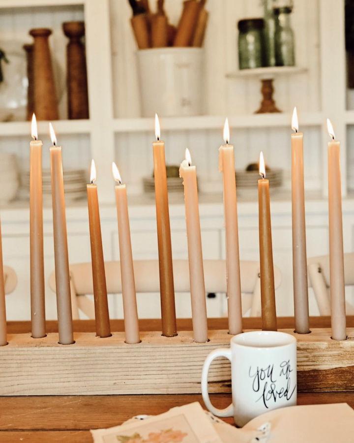 Simple DIY Candlestick Holder