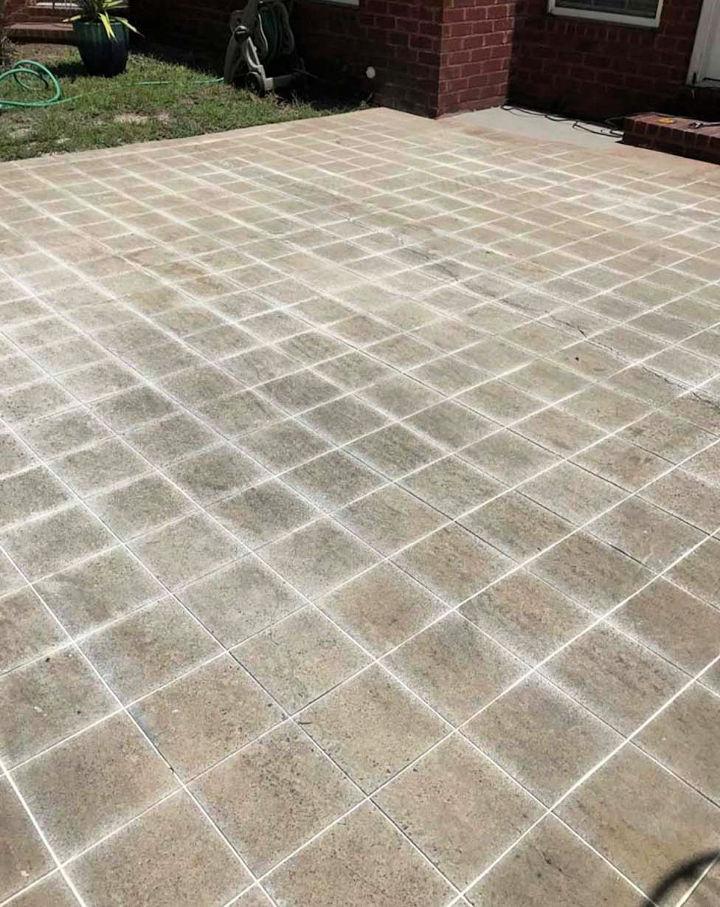 DIY Cement Tile Concrete Patio