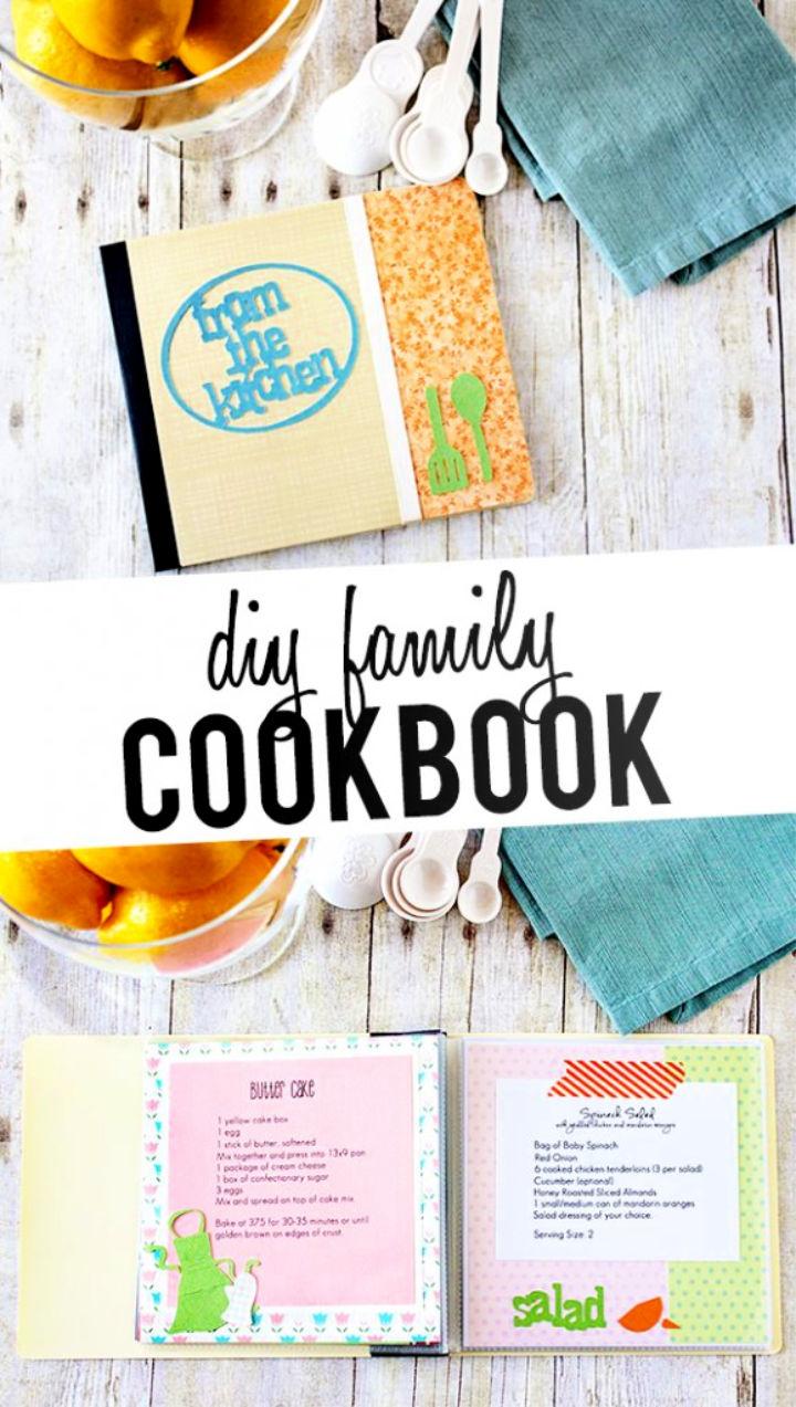 DIY Cookbook Family Craft Fun