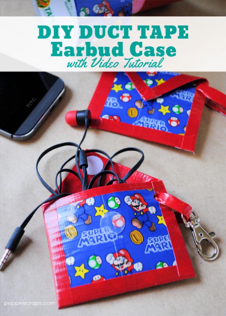 DIY Duct Tape Earbud Case