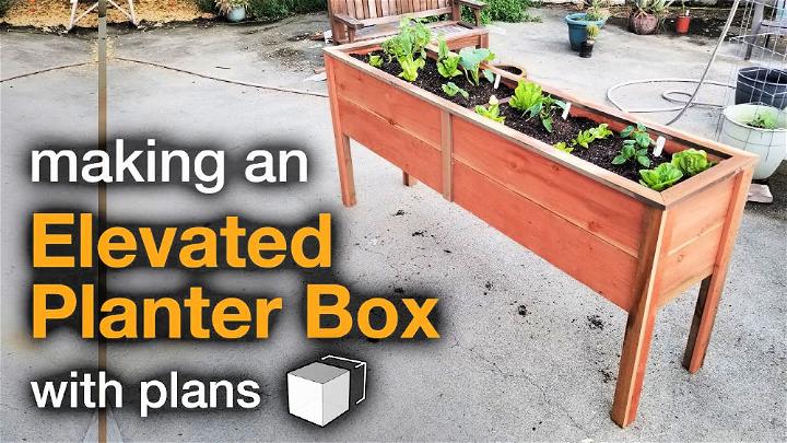 Easy DIY Elevated Planter Box Tutorial