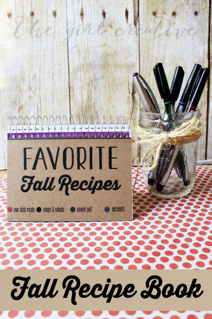 DIY Fall Recipe Book