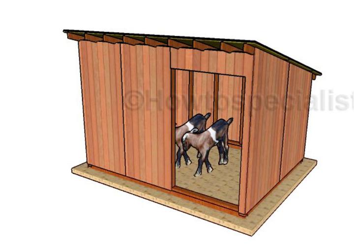 DIY Wooden Goat Shed