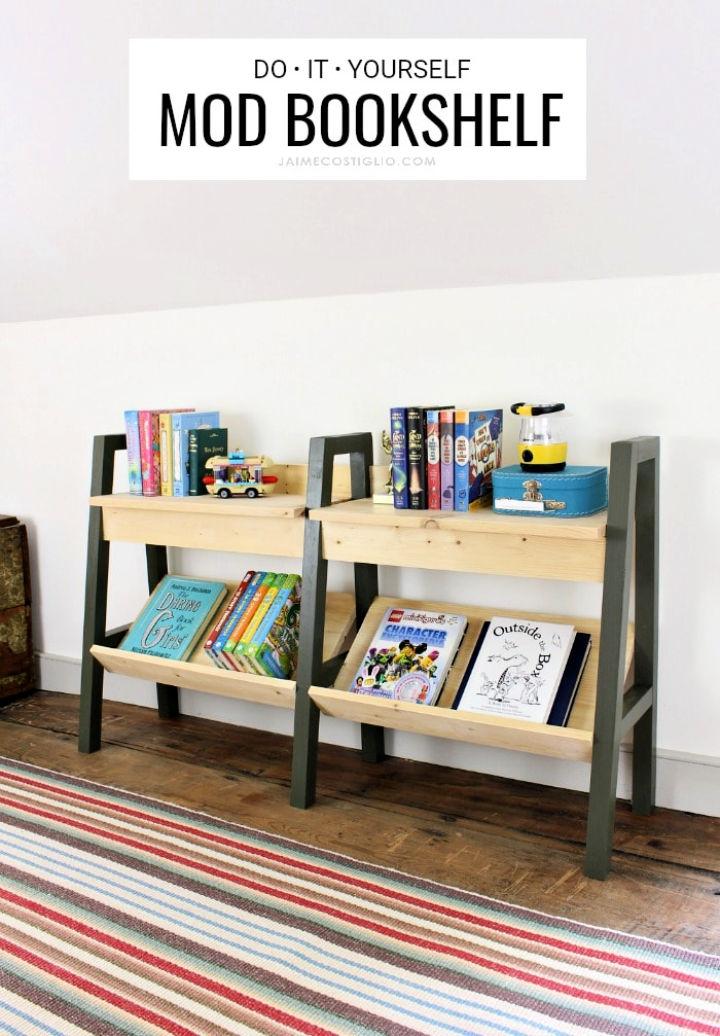  Midcentury Modern DIY Bookshelf