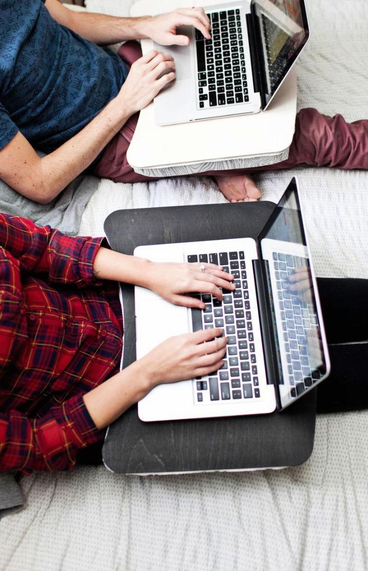 DIY No Sew Lap Desks