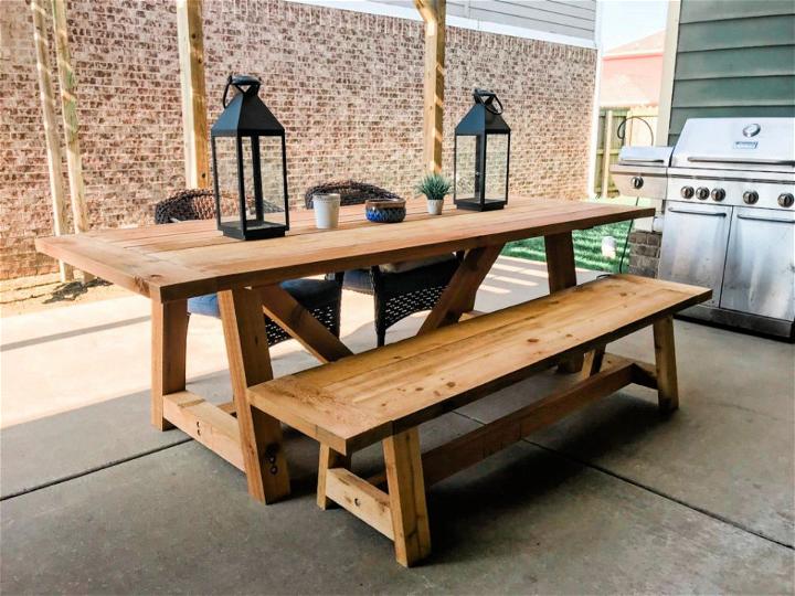 DIY Outdoor Dining Table Step by Step