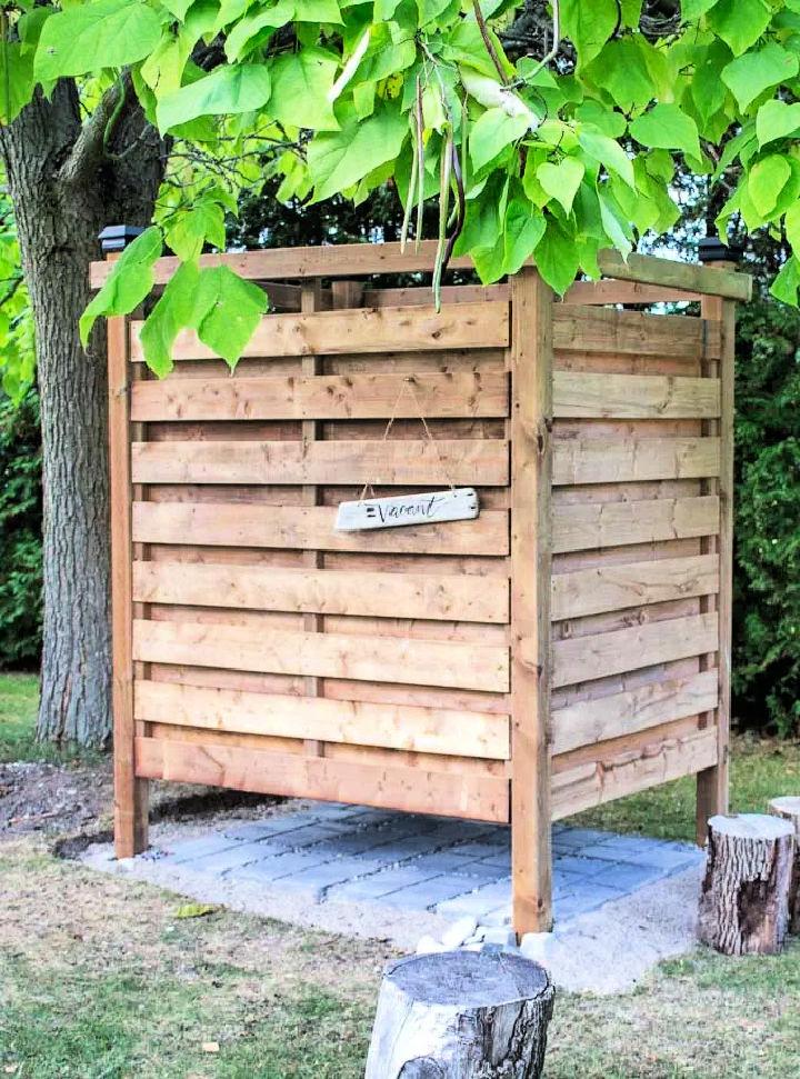 DIY Outdoor Shower Enclosure Plans