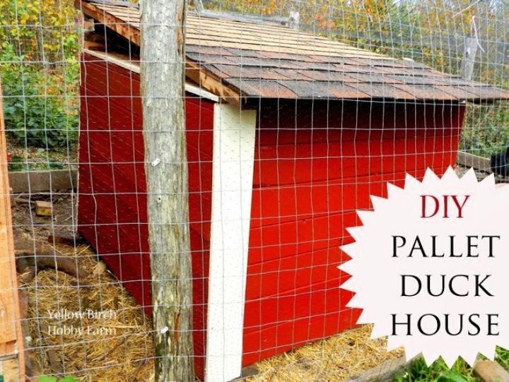 DIY Pallet Duck House 1