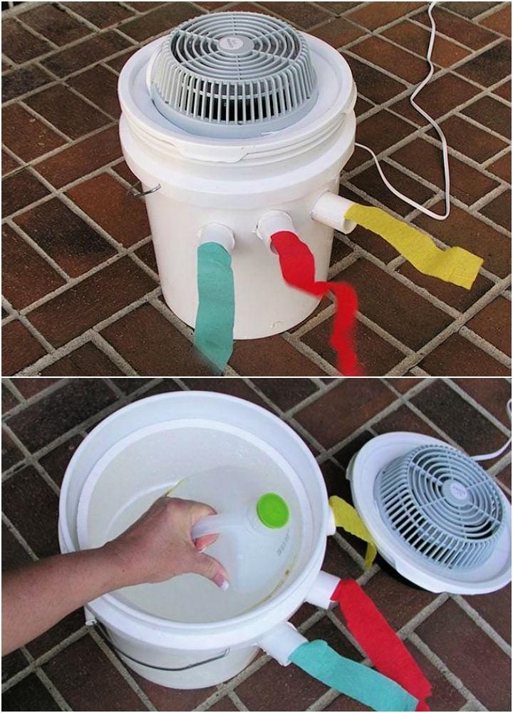 Portable DIY Bucket Air Conditioner