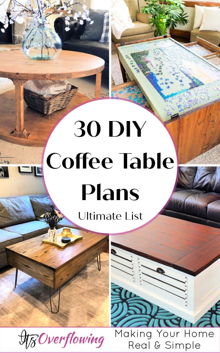 DIY coffee table plans