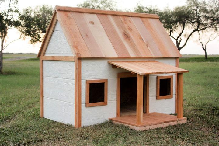 Homemade Dog House With Porch
