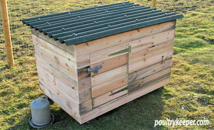 DIY Duck House from an Old Packing Crate