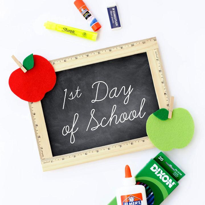 Easy DIY First Day Of School Sign