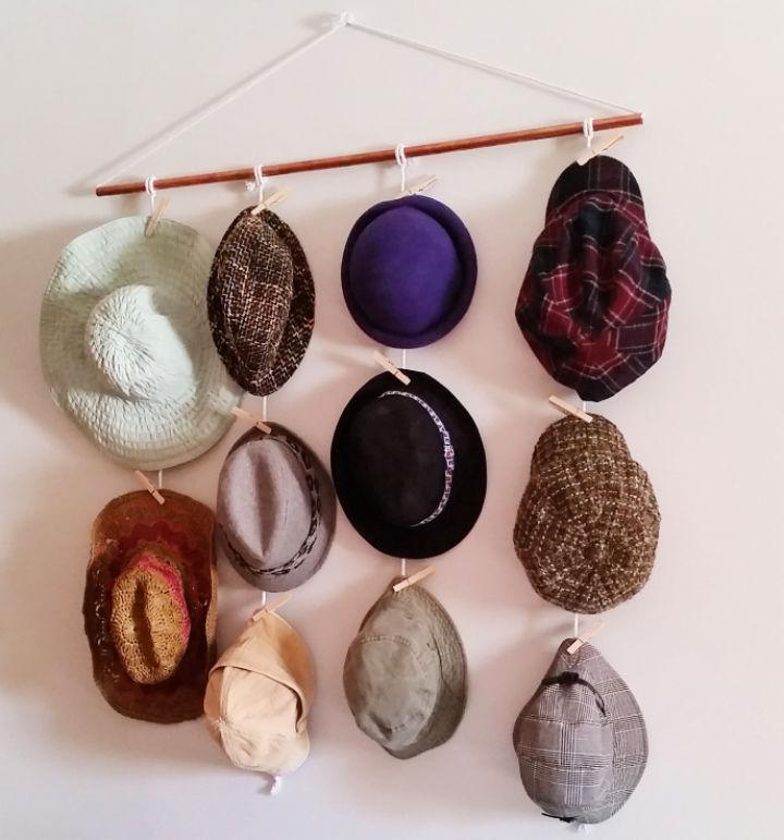 Quick and Easy DIY Hat Storage