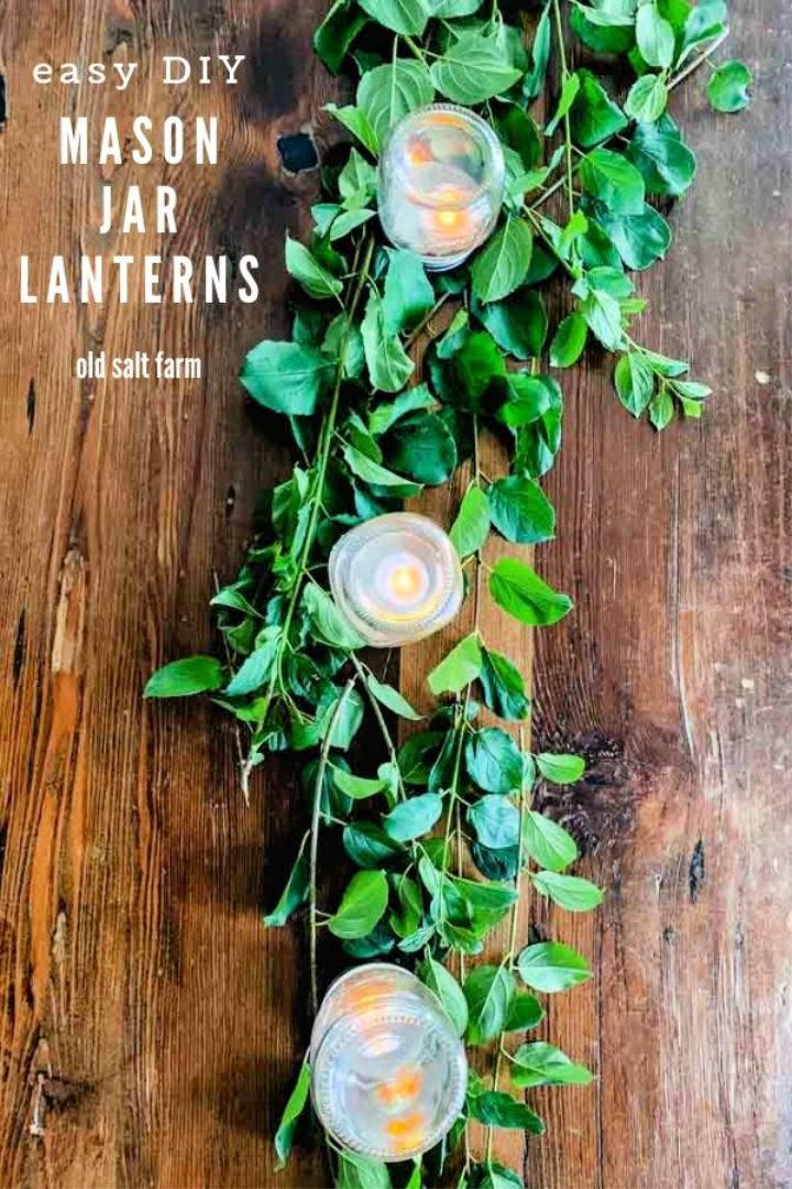 Easy DIY Mason Jar Lanterns