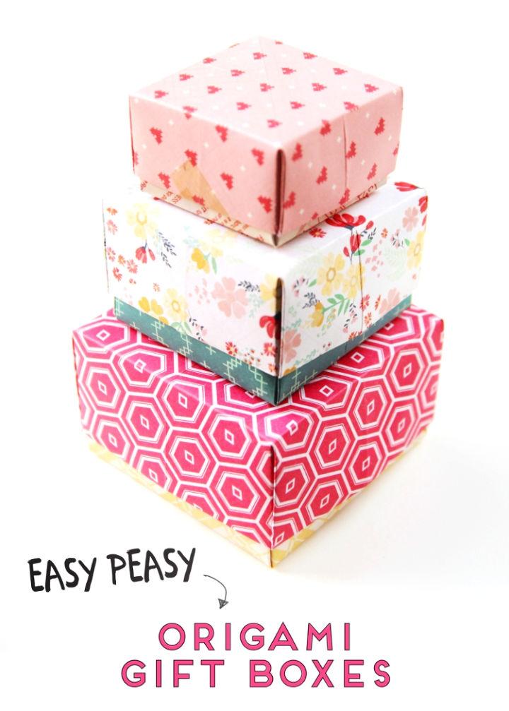 Easy Peasy Origami Gift Box Tutorial