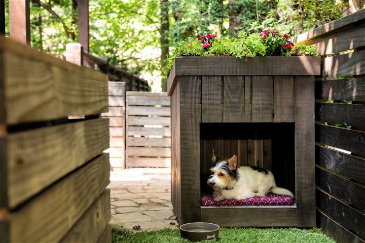 Homemade Pallet Wood Dog House