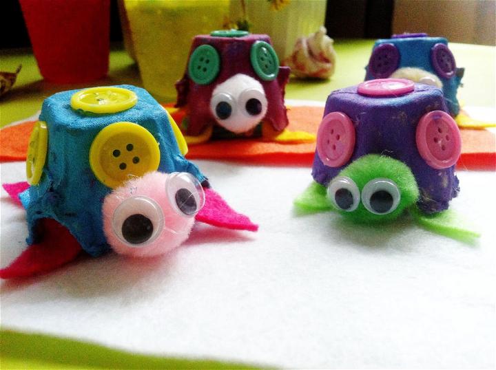 Egg Carton Turtle Craft for Kids