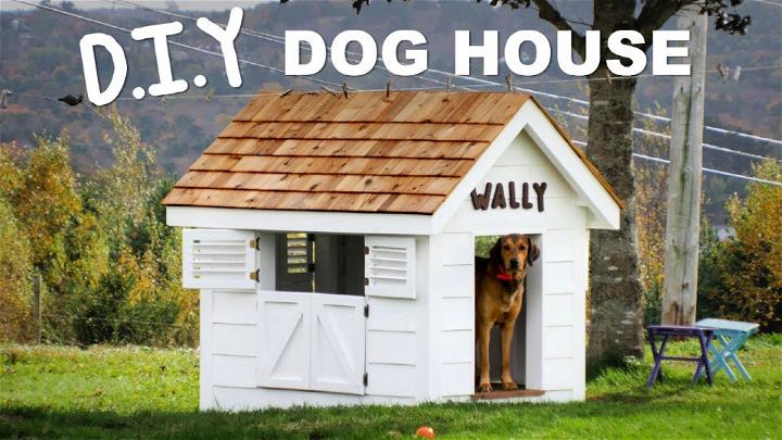 DIY Farmhouse-Style Dog House