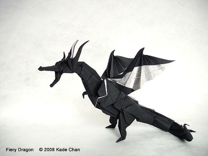 DIY Origami Fiery Dragon 