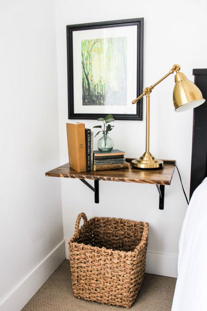 Build a Floating Nightstand With Brackets