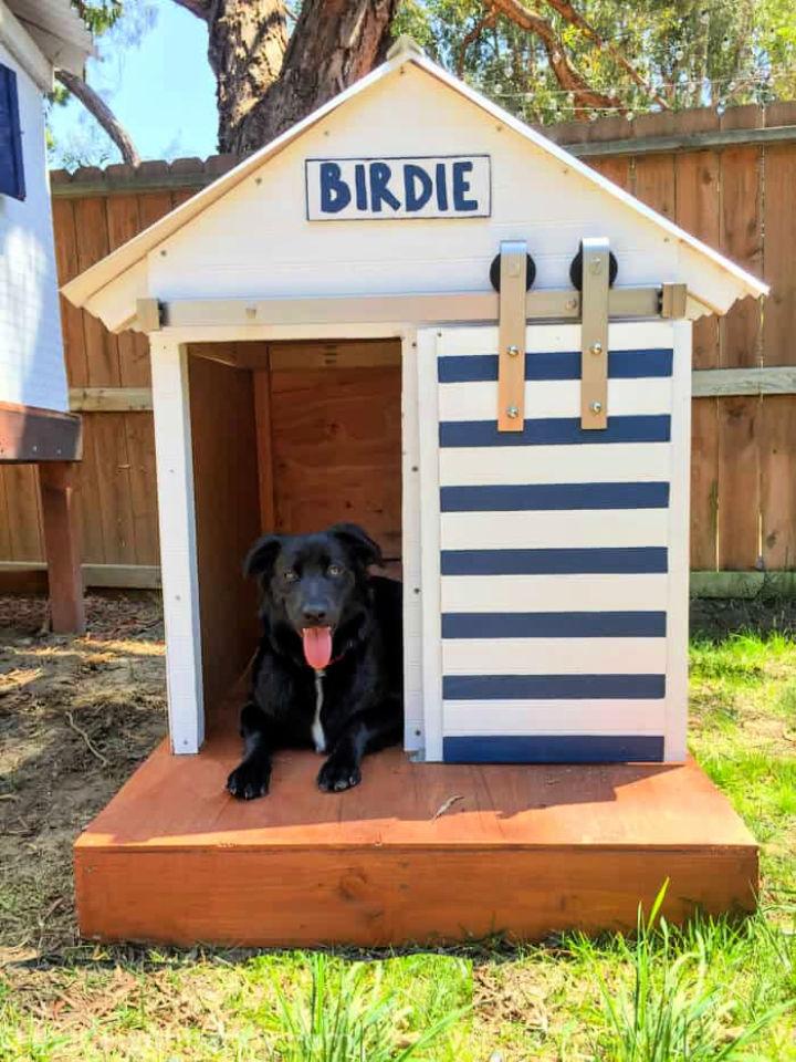 DIY Barn Door Style Dog House