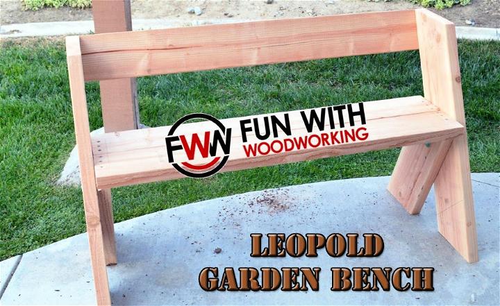 DIY Garden Leopold Bench Under 2 Hours
