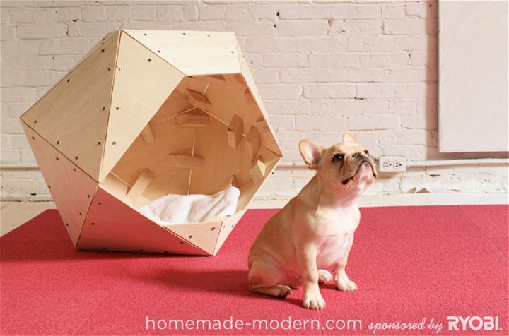 Unique DIY Geometric Dog House