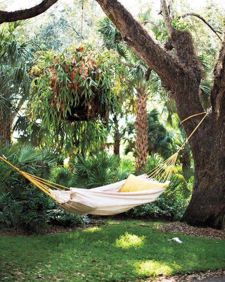 Hammock Using Drop Cloth