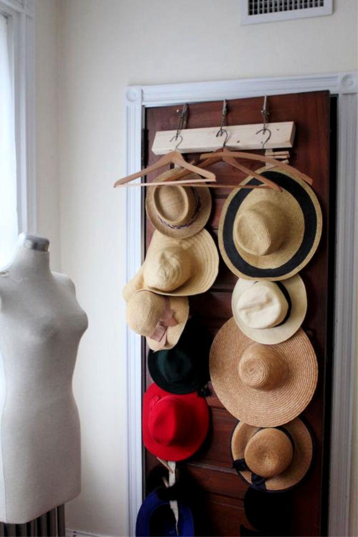 Cheap DIY Wooden Board Hat Storage