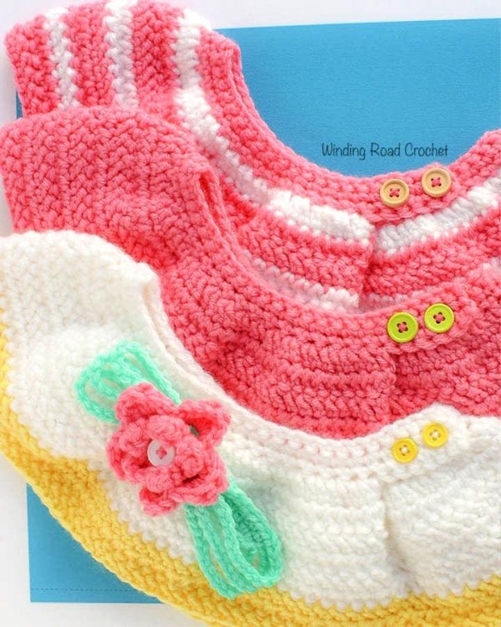 Free Herringbone Baby Skirt Crochet Pattern 